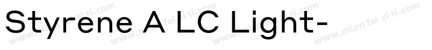 Styrene A LC Light字体转换